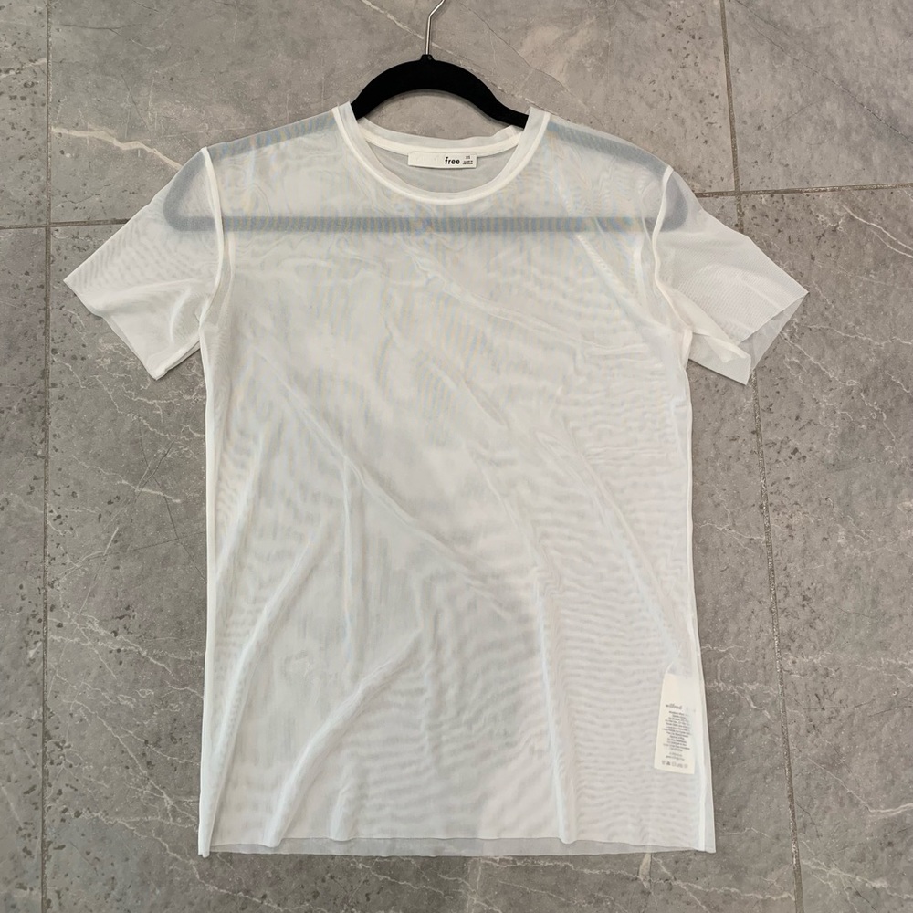 Aritzia Wilfred Free Mesh T-Shirt